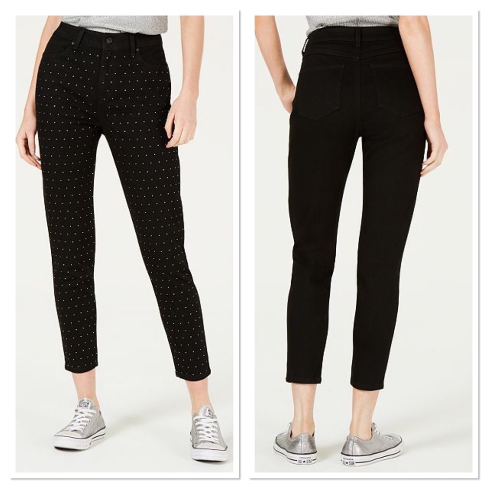 Black Studded Skinny Jeans